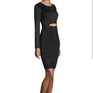 BCBG MAXAZRIA feaux suede Whitely dress size L